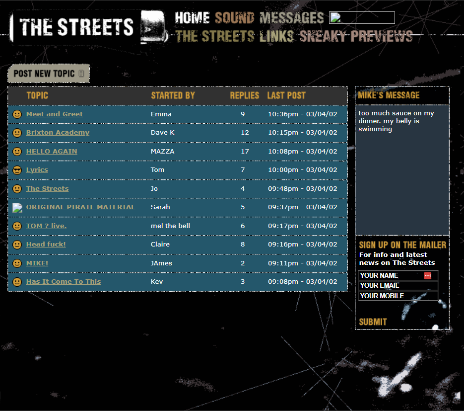 The Streets Official Website